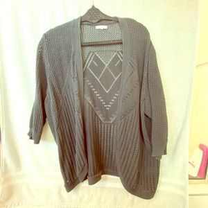 Drape front cardigan. Lightweight with detail